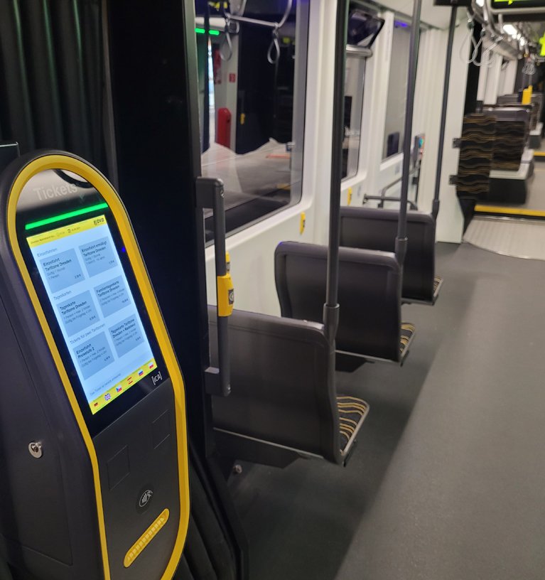 Dresdner Stadtbahnen führen mobile Fahrscheinautomaten ein  