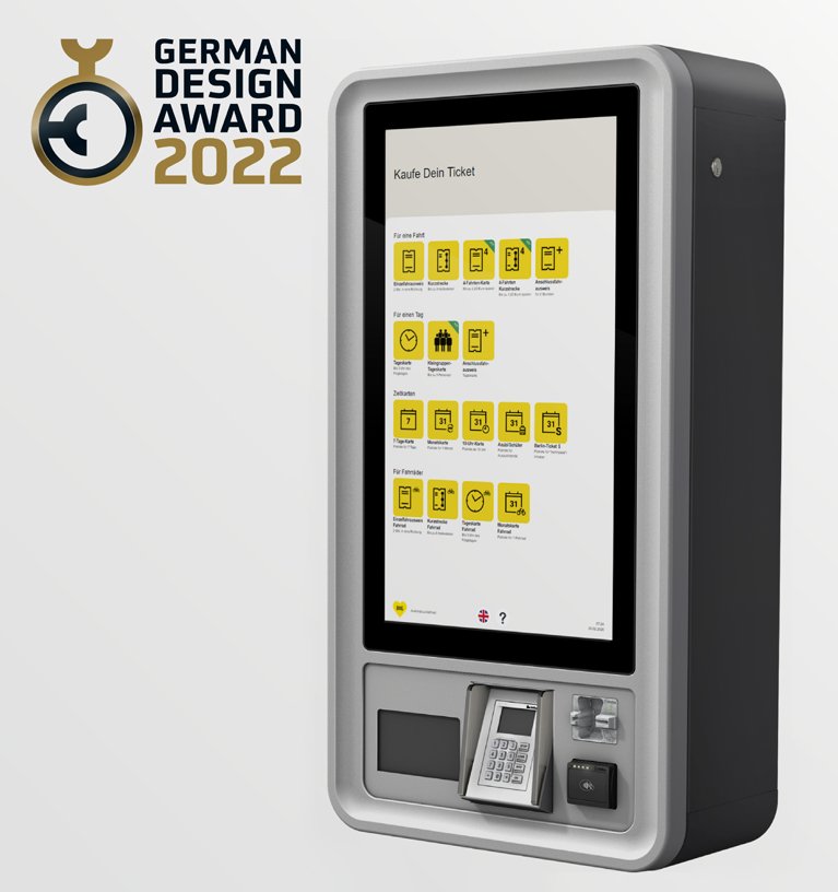 Mobiler Fahrscheinautomat erhält German Design Award